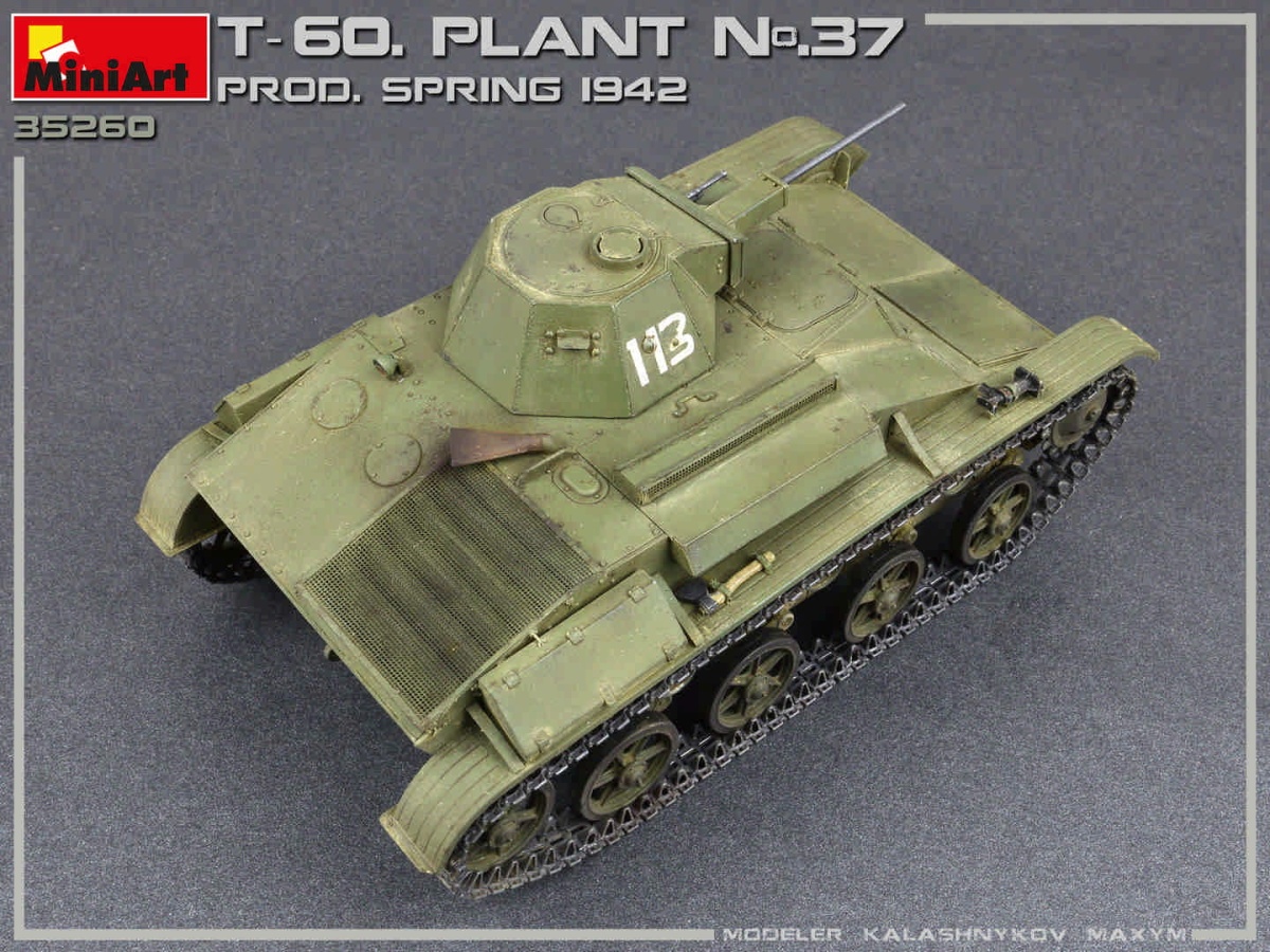 Zdjęcie dodatkowe produktu T-60 Plant N.37, Sverdlovsk Prod. Spring 1942. Interior Kit 1:35 MiniArt 35260