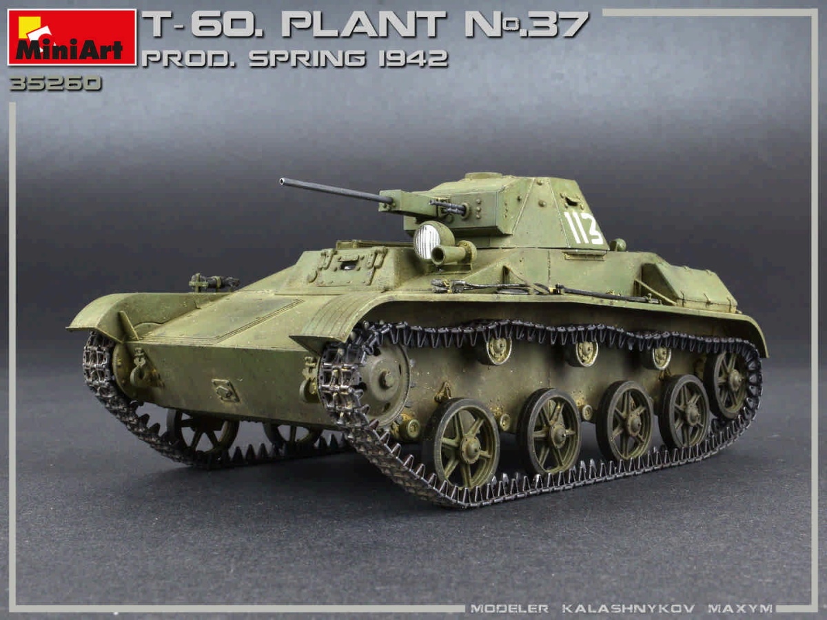 Zdjęcie dodatkowe produktu T-60 Plant N.37, Sverdlovsk Prod. Spring 1942. Interior Kit 1:35 MiniArt 35260