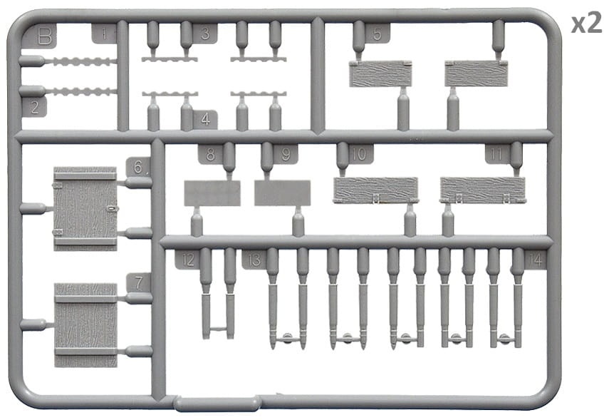 Zdjęcie dodatkowe produktu Soviet Ammo Boxes W/shells 1:35 MiniArt 35261