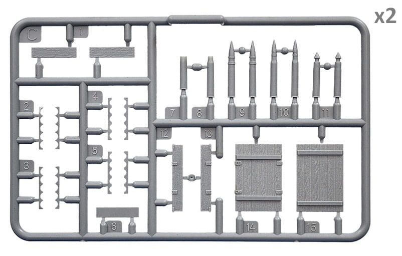 Zdjęcie dodatkowe produktu Soviet Ammo Boxes W/shells 1:35 MiniArt 35261