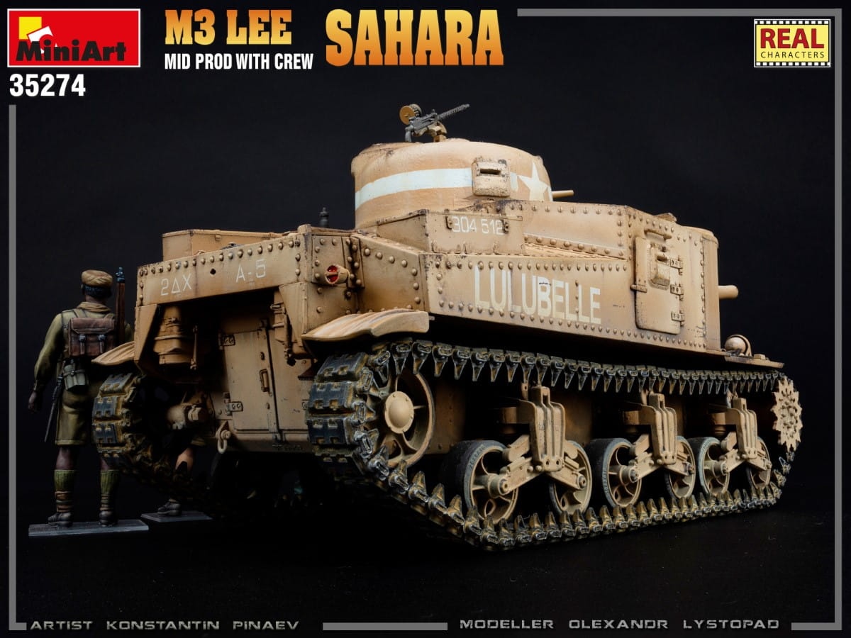 Zdjęcie dodatkowe produktu M3 Lee Mid Prod. Sahara W/crew 1:35 MiniArt 35274