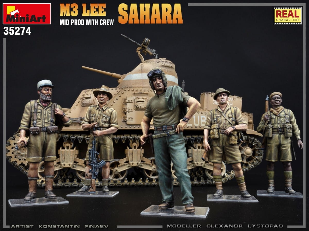 Zdjęcie dodatkowe produktu M3 Lee Mid Prod. Sahara W/crew 1:35 MiniArt 35274