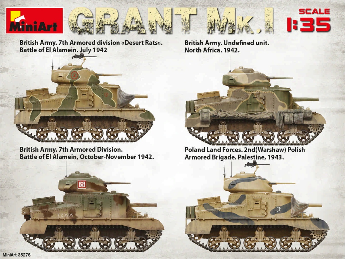 Zdjęcie dodatkowe produktu Grant Mk.I 1:35 MiniArt 35276
