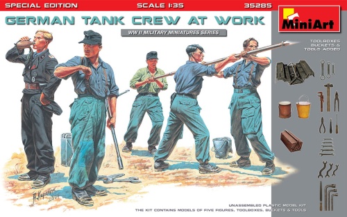 German Tank Crew At Work. Special Edition 1:35 MiniArt 35285