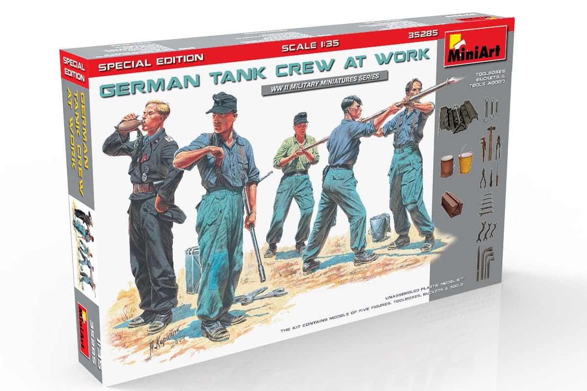 Zdjęcie dodatkowe produktu German Tank Crew At Work. Special Edition 1:35 MiniArt 35285