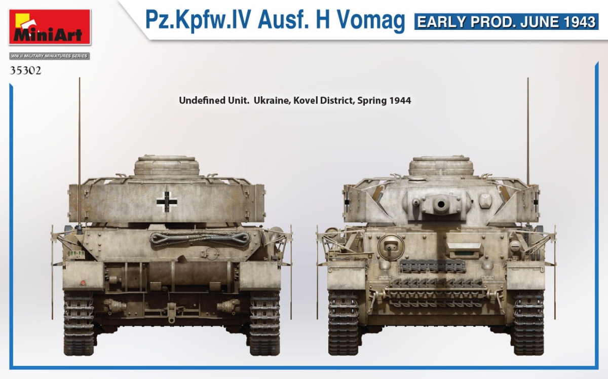 Zdjęcie dodatkowe produktu Pz.kpfw.IV Ausf. H Vomag. Early Prod. June 1943 1:35 MiniArt 35302