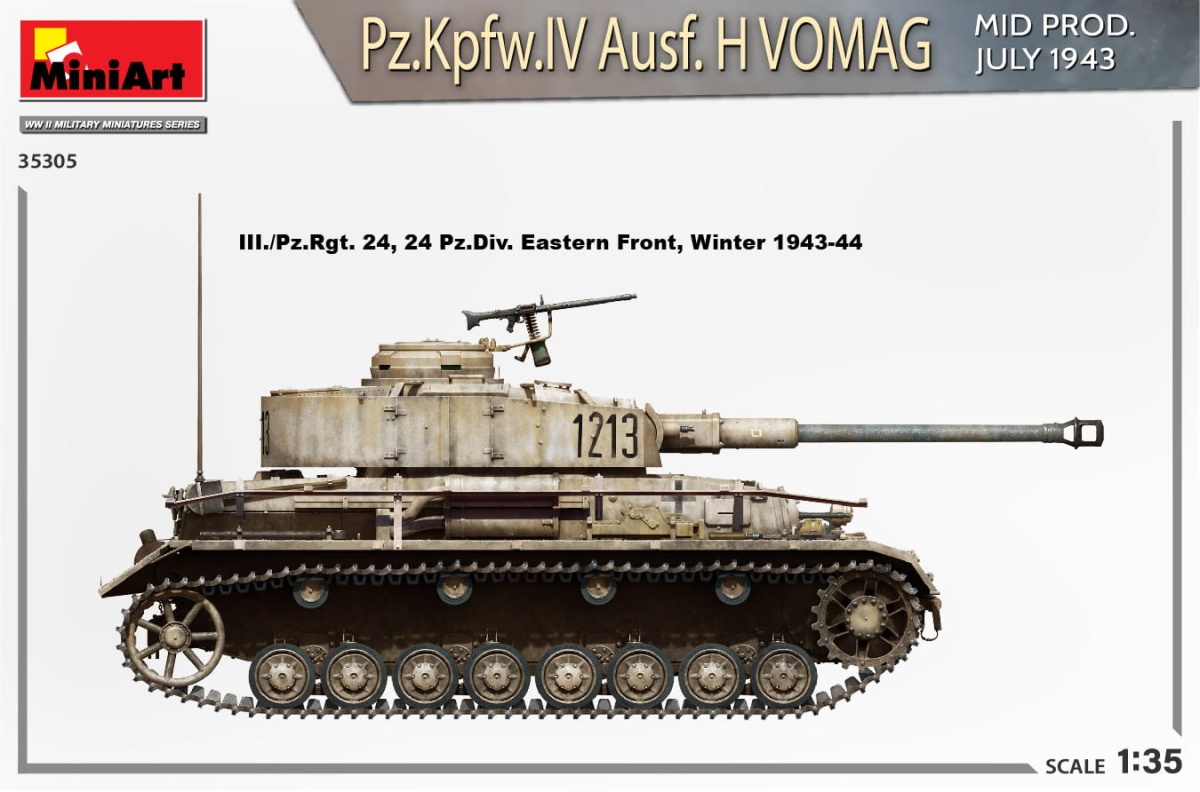 Zdjęcie dodatkowe produktu Pz.kpfw.iv Ausf. H Vomag. Mid Prod. July 1943. Interior Kit 1:35 MiniArt 35305