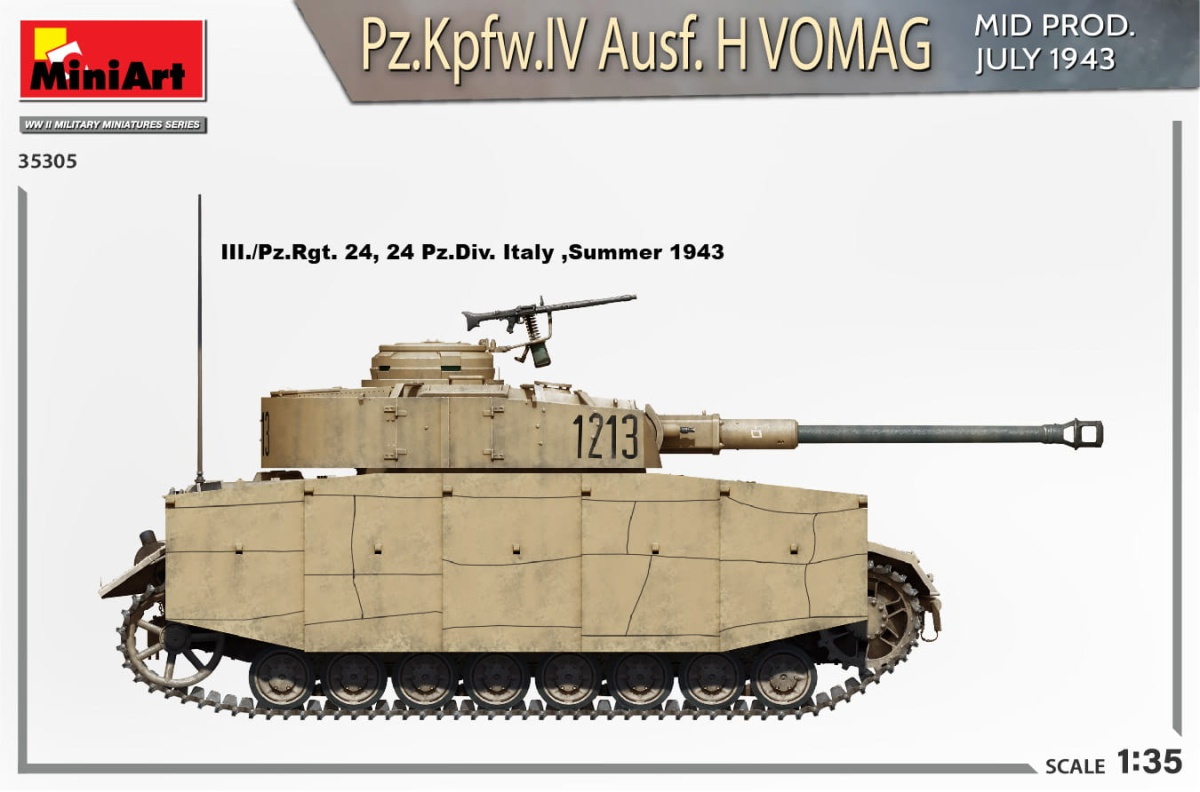 Zdjęcie dodatkowe produktu Pz.kpfw.iv Ausf. H Vomag. Mid Prod. July 1943. Interior Kit 1:35 MiniArt 35305