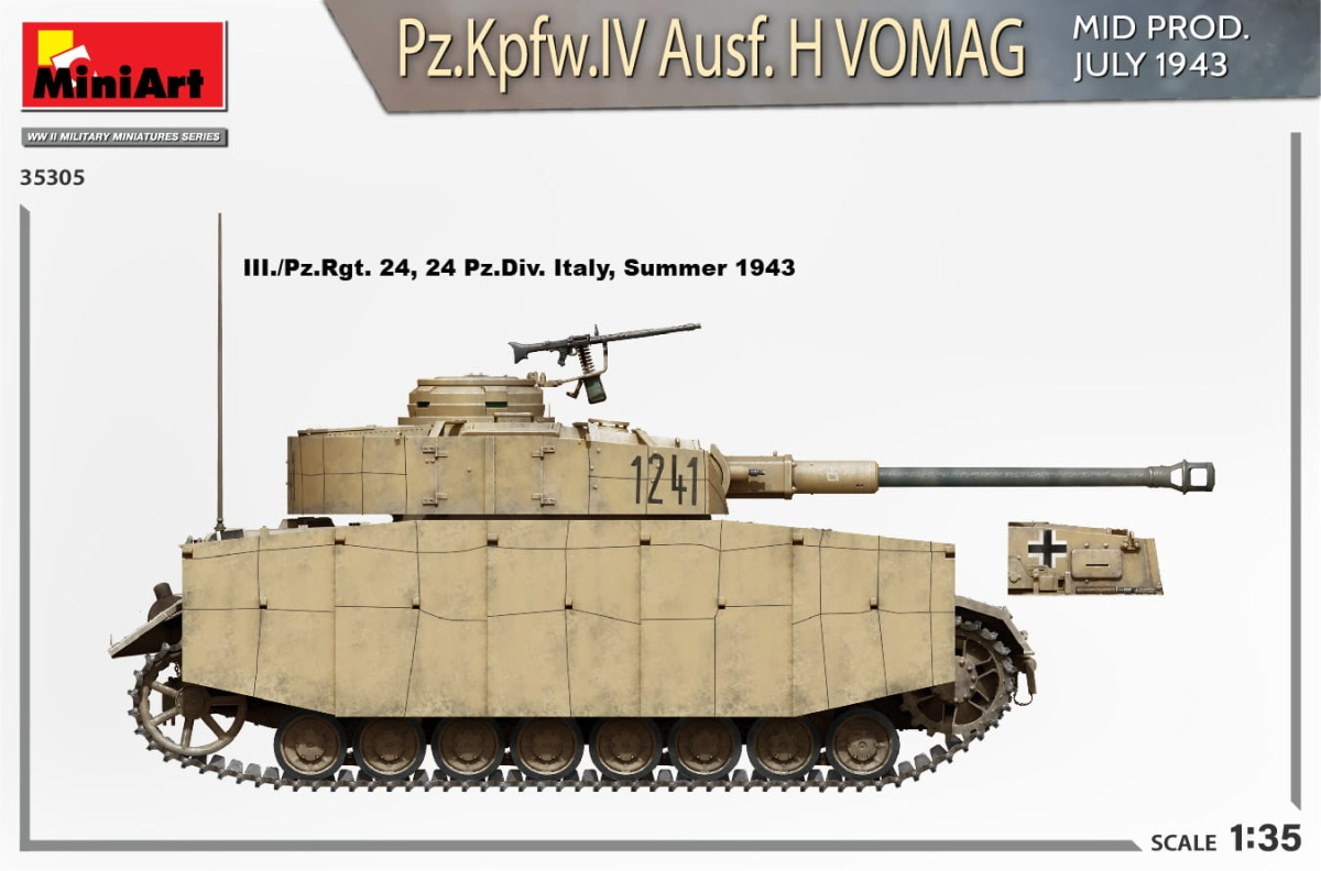 Zdjęcie dodatkowe produktu Pz.kpfw.iv Ausf. H Vomag. Mid Prod. July 1943. Interior Kit 1:35 MiniArt 35305