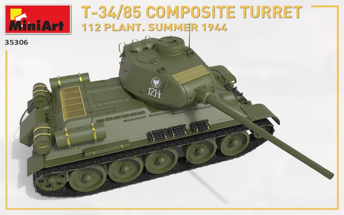 Zdjęcie dodatkowe produktu T-34/85 Composite Turret. 112 Plant. Summer 1944 1:35 MiniArt 35306