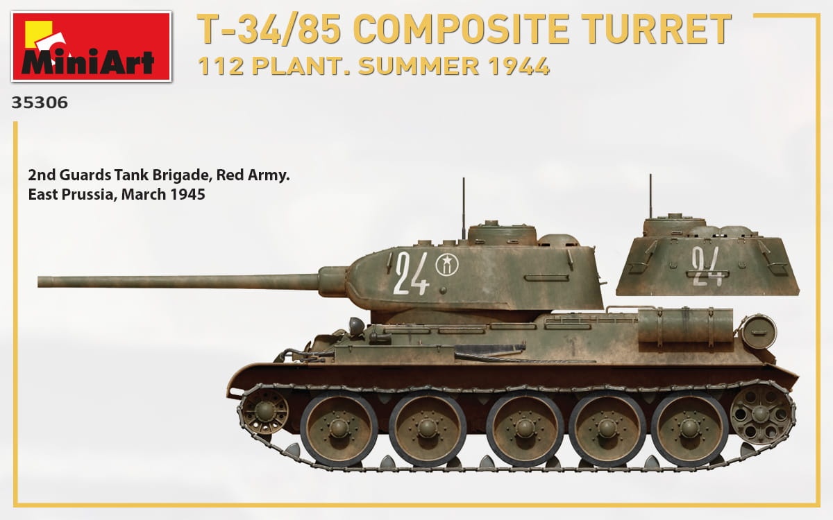 Zdjęcie dodatkowe produktu T-34/85 Composite Turret. 112 Plant. Summer 1944 1:35 MiniArt 35306