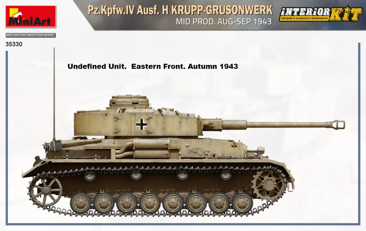 Zdjęcie dodatkowe produktu Pz.kpfw.IV Ausf. H Krupp-grusonwerk. Mid Prod. Aug-sep 1943. Interior Kit 1:35 MiniArt 35330