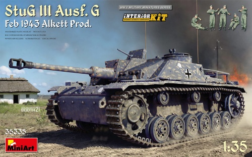 Stug III Ausf. G Feb 1943 Alkett Prod. Interior Kit 1:35 MiniArt 35335