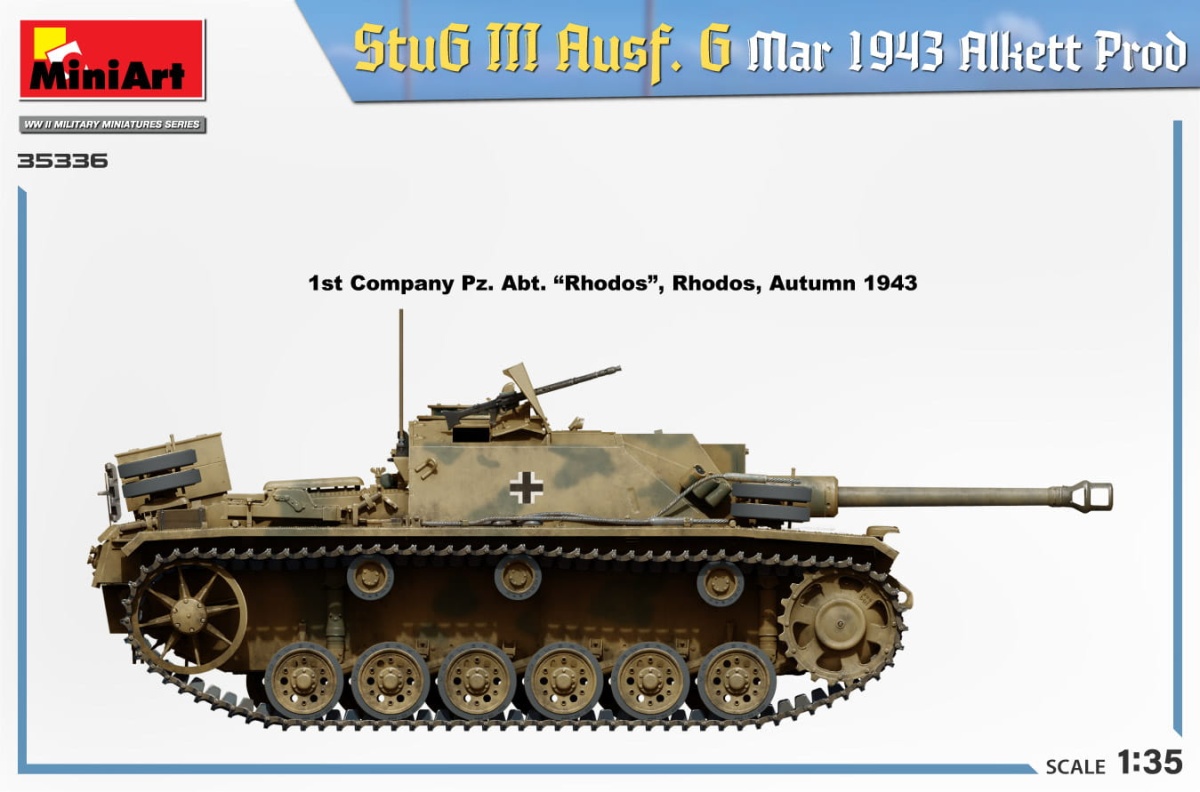 Zdjęcie dodatkowe produktu Stug III Ausf. G March 1943 Alkett Prod 1:35 MiniArt 35336