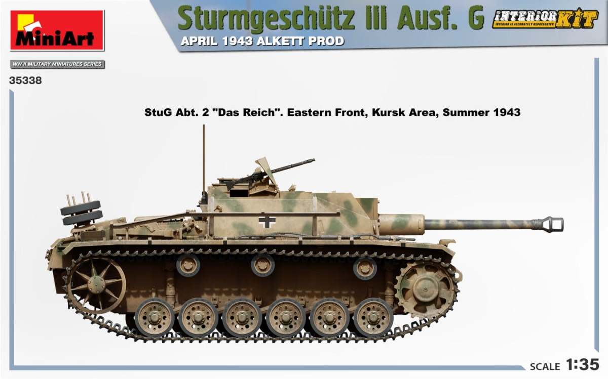 Zdjęcie dodatkowe produktu Sturmgeschutz III Ausf. G April 1943 Alkett Prod. Interior Kit 1:35 MiniArt 35338