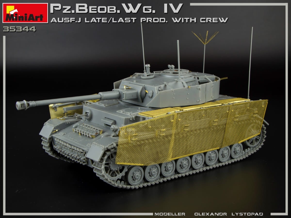 Zdjęcie dodatkowe produktu Pz.beob.wg.iv Ausf. J Late/last Prod. 2 In 1 W/crew 1:35 MiniArt 35344