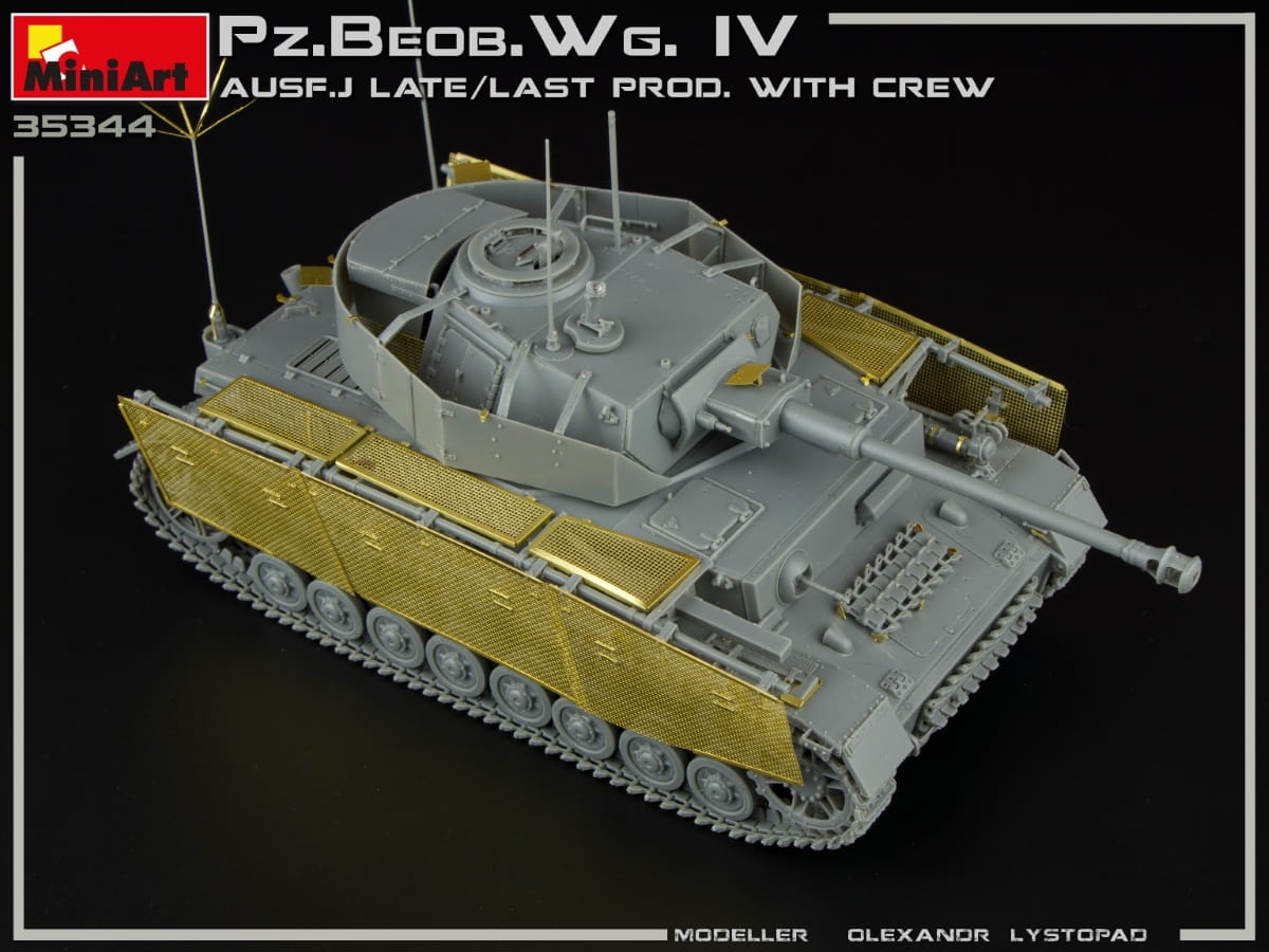 Zdjęcie dodatkowe produktu Pz.beob.wg.iv Ausf. J Late/last Prod. 2 In 1 W/crew 1:35 MiniArt 35344