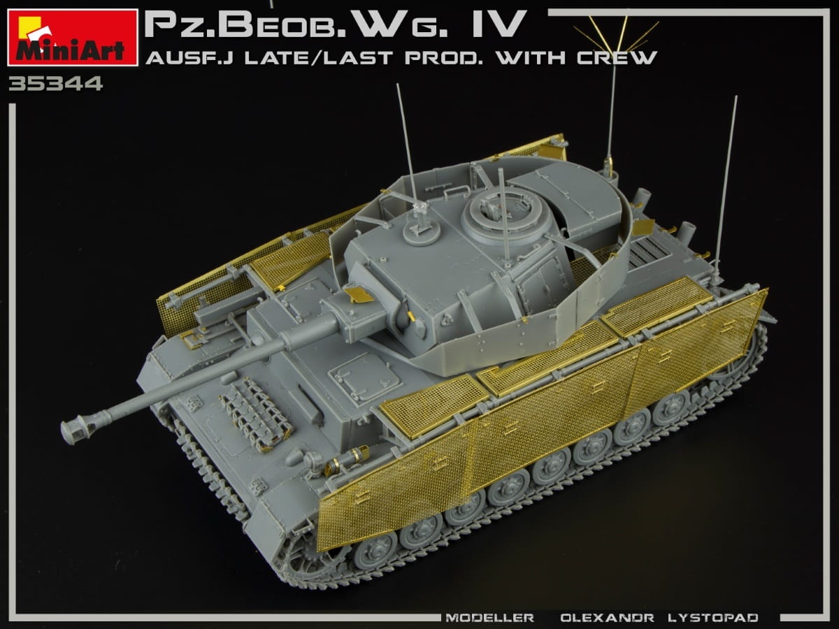 Zdjęcie dodatkowe produktu Pz.beob.wg.iv Ausf. J Late/last Prod. 2 In 1 W/crew 1:35 MiniArt 35344
