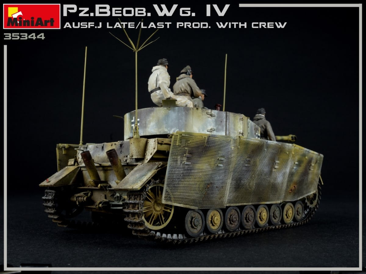 Zdjęcie dodatkowe produktu Pz.beob.wg.iv Ausf. J Late/last Prod. 2 In 1 W/crew 1:35 MiniArt 35344