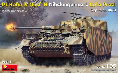 Pz.kpfw.iv Ausf. H Nibelungenwerk Late Prod. Sep-oct 1943 1:35 MiniArt 35346