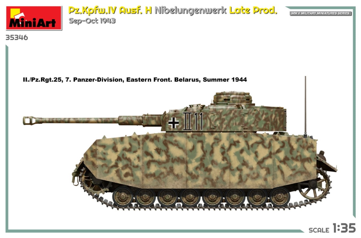 Zdjęcie dodatkowe produktu Pz.kpfw.iv Ausf. H Nibelungenwerk Late Prod. Sep-oct 1943 1:35 MiniArt 35346