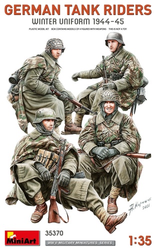 German Tank Riders. Winter Uniform 1944-45 1:35 MiniArt 35370
