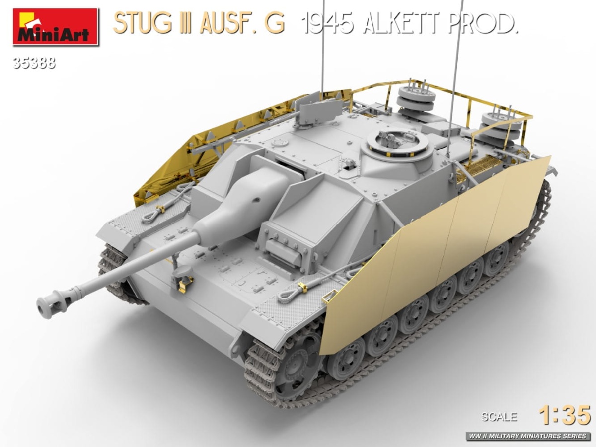 Zdjęcie dodatkowe produktu Stug III Ausf. G 1945 Alkett Prod. 1:35 MiniArt 35388