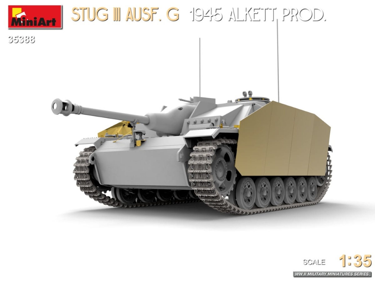 Zdjęcie dodatkowe produktu Stug III Ausf. G 1945 Alkett Prod. 1:35 MiniArt 35388