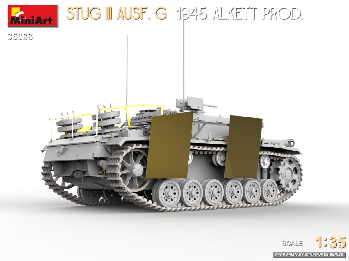 Zdjęcie dodatkowe produktu Stug III Ausf. G 1945 Alkett Prod. 1:35 MiniArt 35388