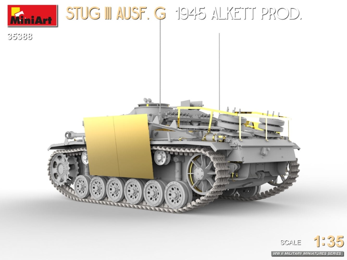 Zdjęcie dodatkowe produktu Stug III Ausf. G 1945 Alkett Prod. 1:35 MiniArt 35388