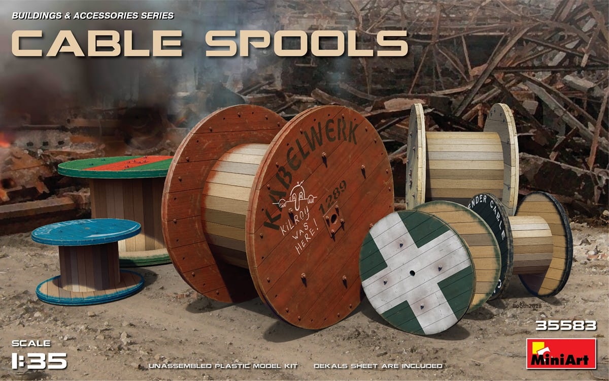 Zdjęcie główne produktu Cable Spools 1:35 MiniArt 35583