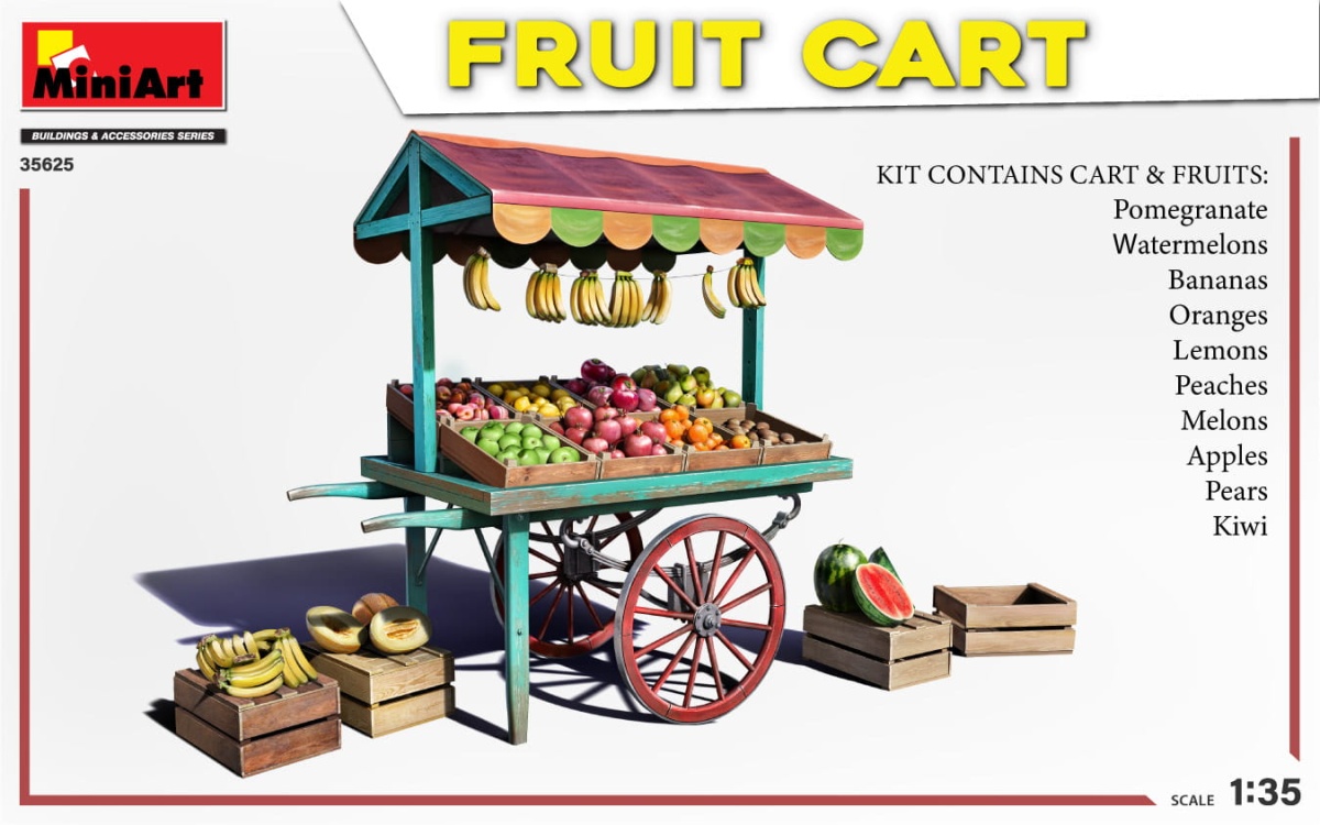 Zdjęcie dodatkowe produktu Fruit Cart 1:35 MiniArt 35625