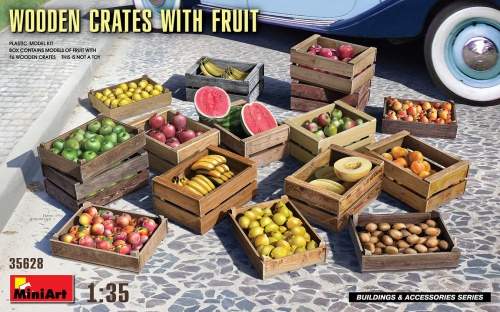 Wooden Crates With Fruit 1:35 MiniArt 35628