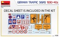 Zdjęcie dodatkowe produktu German Traffic Signs 1930-40s 1:35 MiniArt 35633