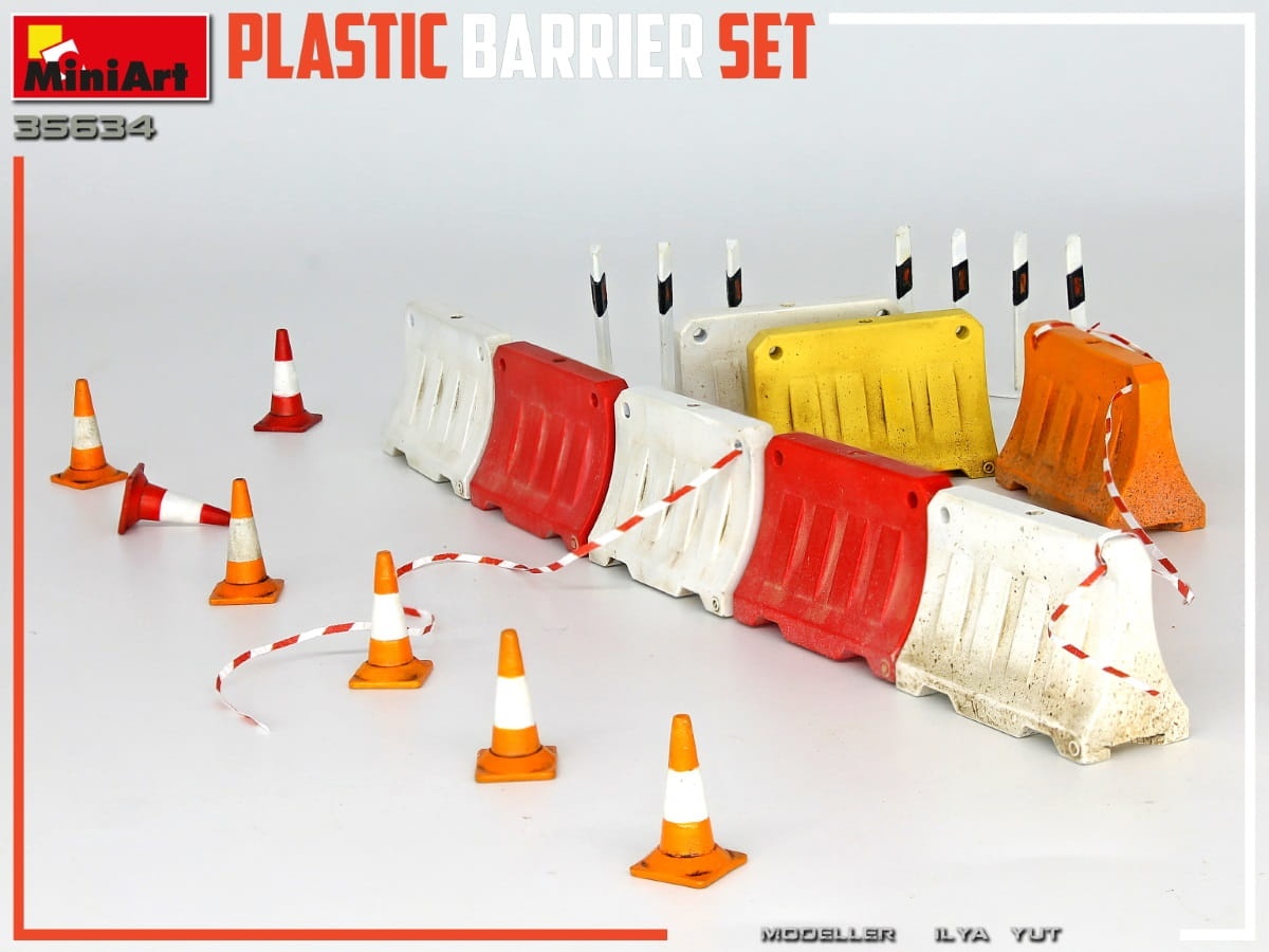 Zdjęcie dodatkowe produktu Plastic Barrier Set 1:35 MiniArt 35634