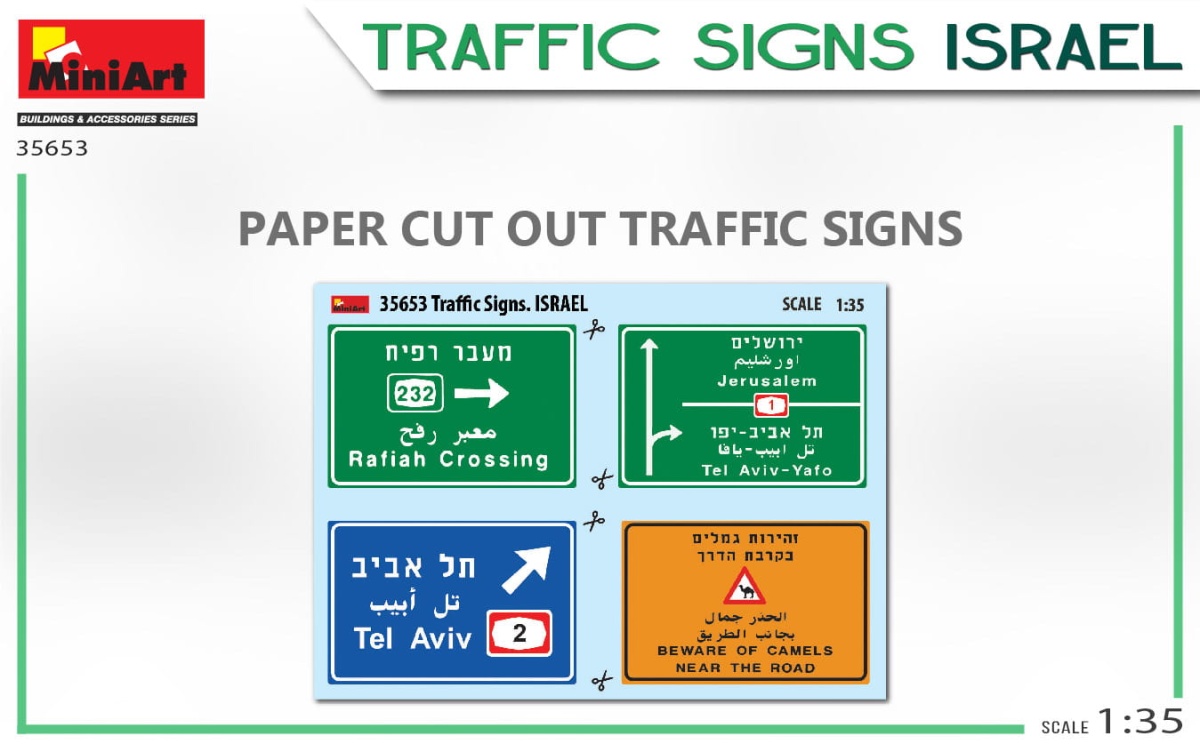 Zdjęcie dodatkowe produktu Traffic Signs. Israel 1:35 MiniArt 35653