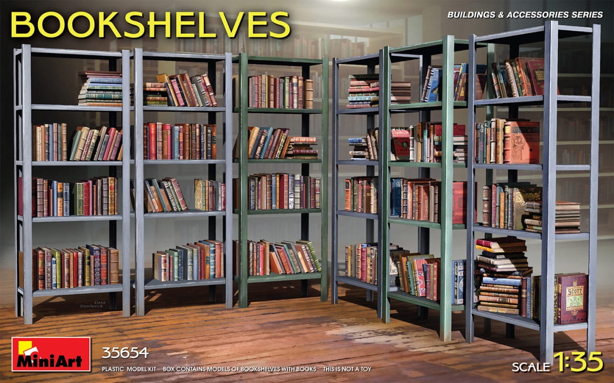 Zdjęcie główne produktu Bookshelves 1:35 MiniArt 35654