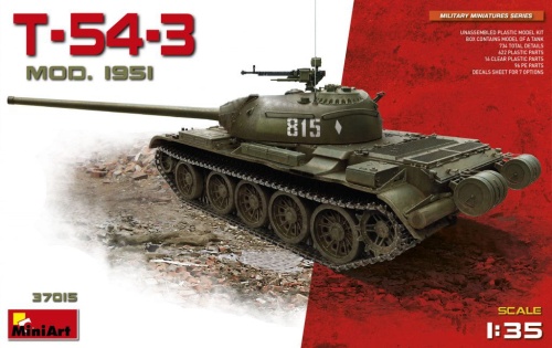 T-54-3 Soviet Medium Tank. Mod. 1951 1:35 MiniArt 37015