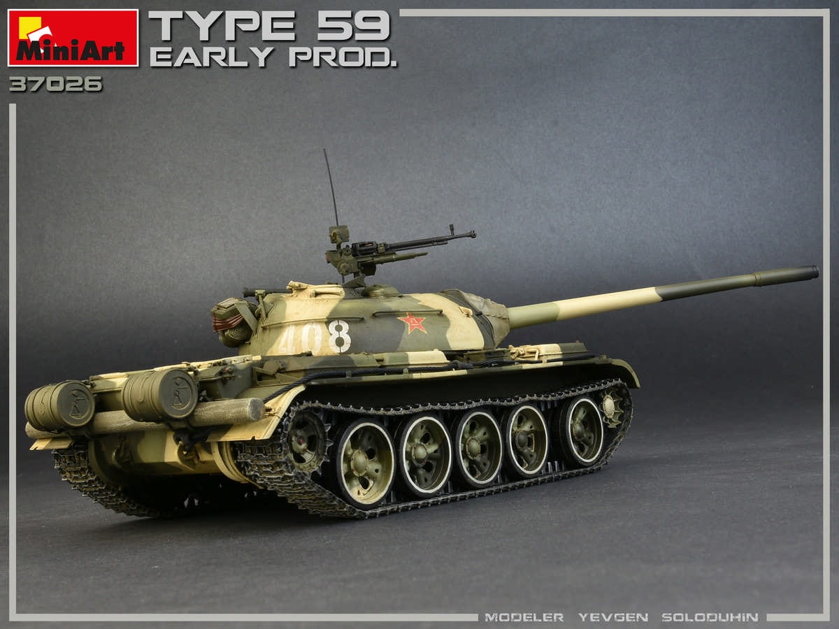 Zdjęcie dodatkowe produktu Type 59 Early Prod. Chinese Medium Tank 1:35 MiniArt 37026