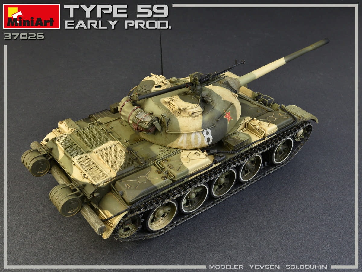 Zdjęcie dodatkowe produktu Type 59 Early Prod. Chinese Medium Tank 1:35 MiniArt 37026