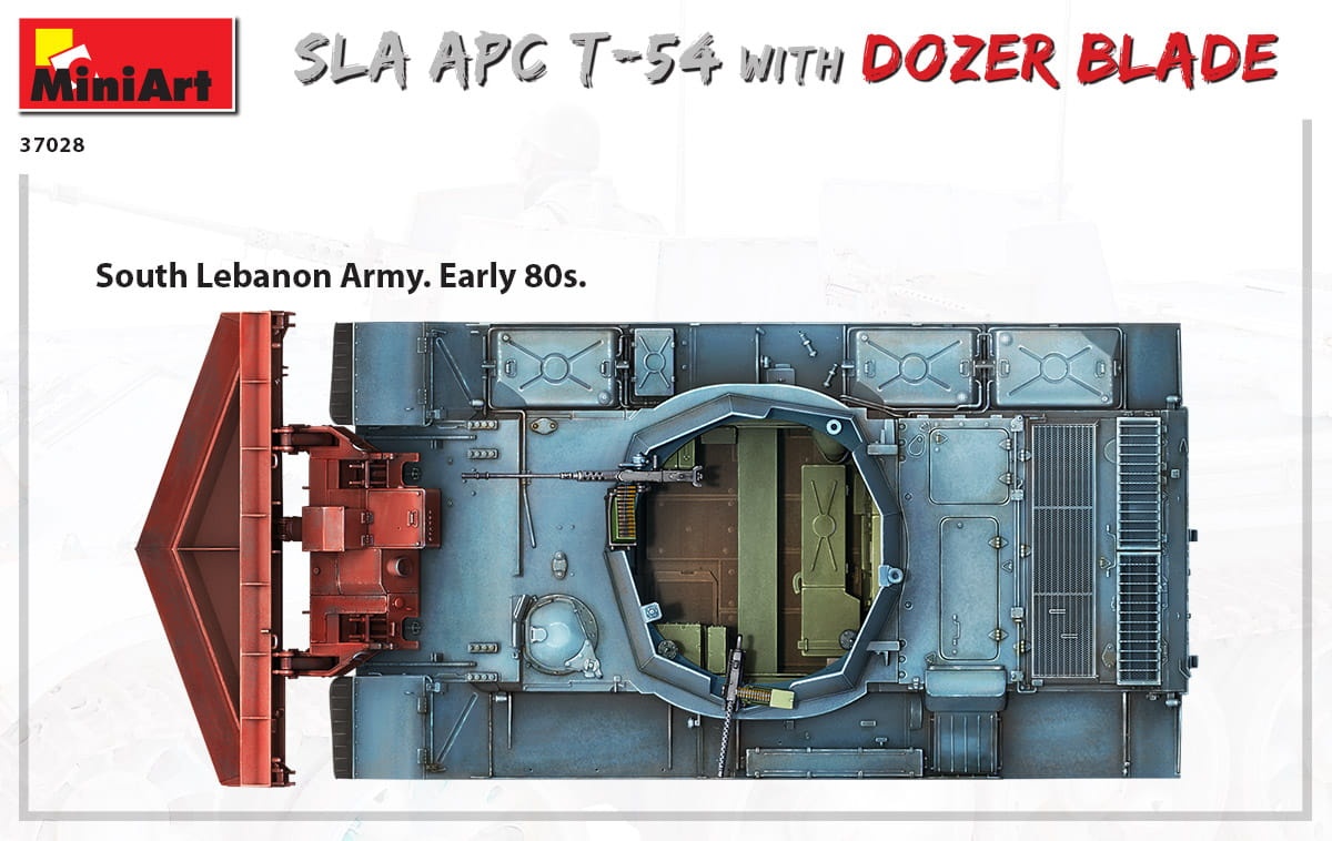 Zdjęcie dodatkowe produktu Sla Apc T-54 W/dozer Blade. Interior Kit 1:35 MiniArt 37028