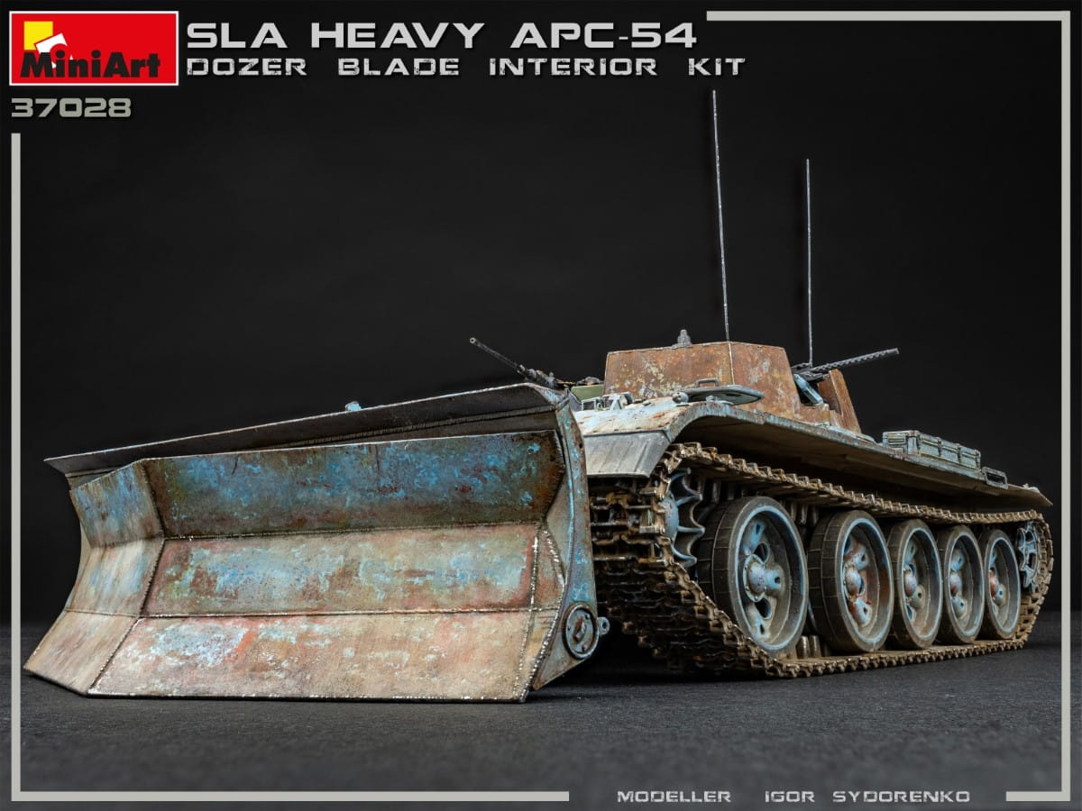 Zdjęcie dodatkowe produktu Sla Apc T-54 W/dozer Blade. Interior Kit 1:35 MiniArt 37028