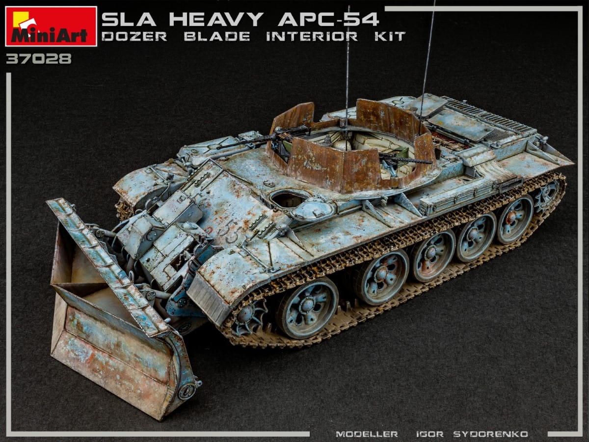 Zdjęcie dodatkowe produktu Sla Apc T-54 W/dozer Blade. Interior Kit 1:35 MiniArt 37028