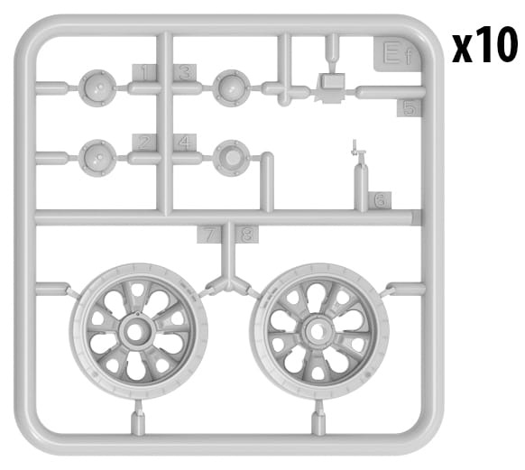 Zdjęcie dodatkowe produktu T-34/85 Sea Star Wheels Set 1:35 MiniArt 37033