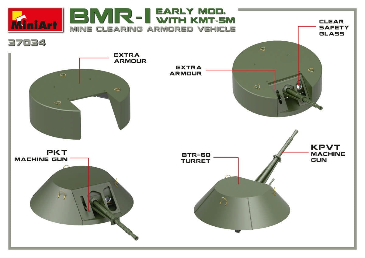 Zdjęcie dodatkowe produktu Bmr-1 Early Mod. With Kmt-5m 1:35 MiniArt 37034