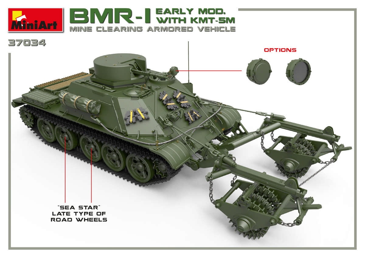 Zdjęcie dodatkowe produktu Bmr-1 Early Mod. With Kmt-5m 1:35 MiniArt 37034