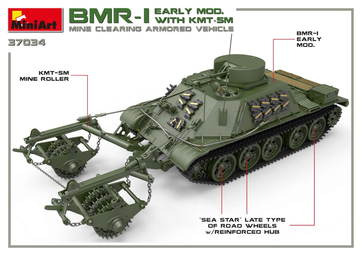 Zdjęcie dodatkowe produktu Bmr-1 Early Mod. With Kmt-5m 1:35 MiniArt 37034