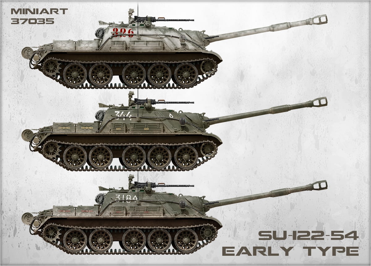 Zdjęcie dodatkowe produktu Su-122-54 Early Type 1:35 MiniArt 37035