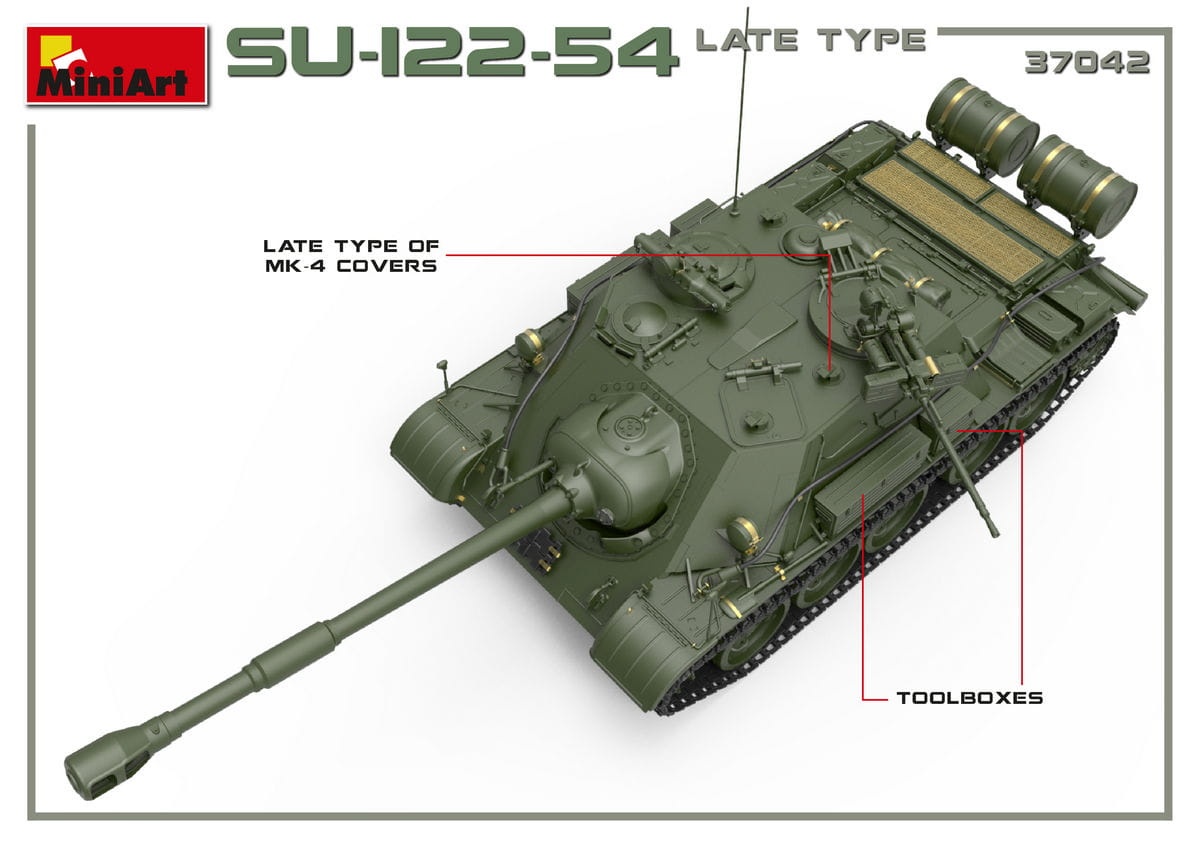 Zdjęcie dodatkowe produktu Su-122-54 Late Type 1:35 MiniArt 37042