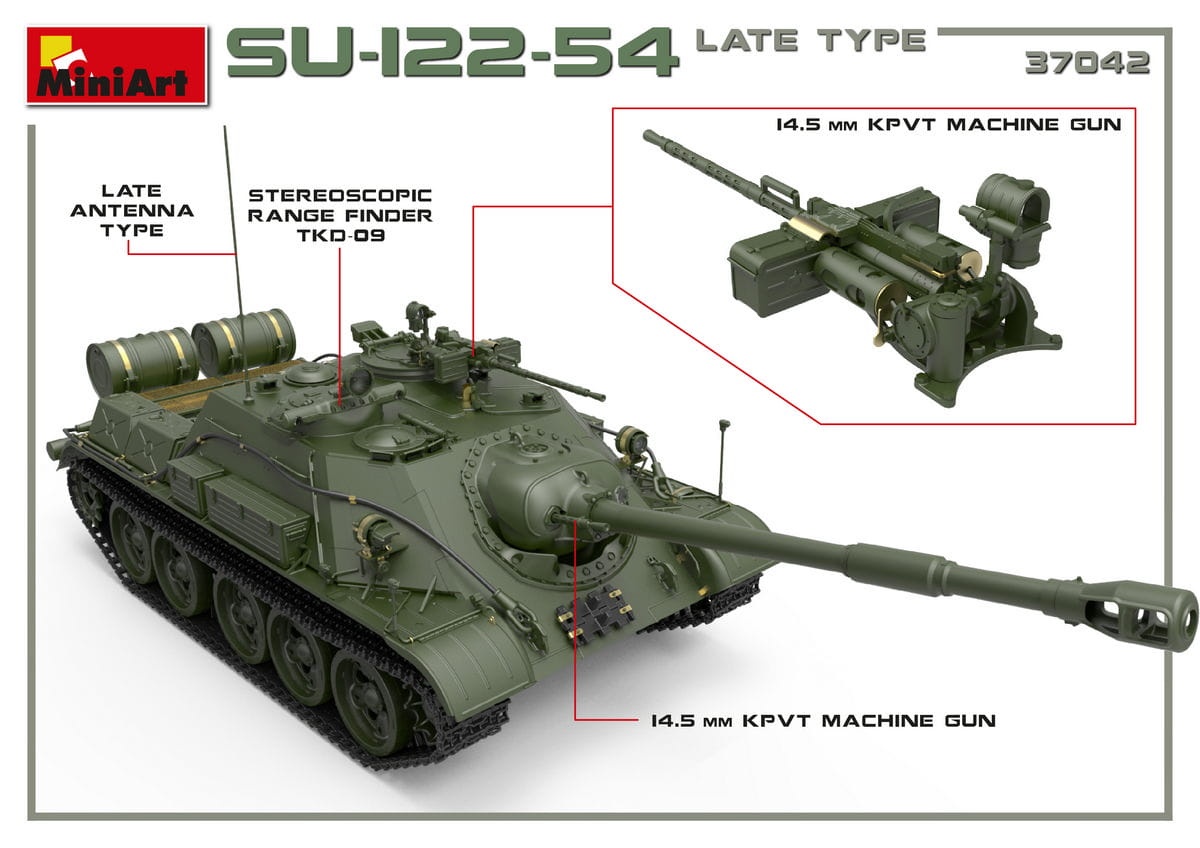 Zdjęcie dodatkowe produktu Su-122-54 Late Type 1:35 MiniArt 37042